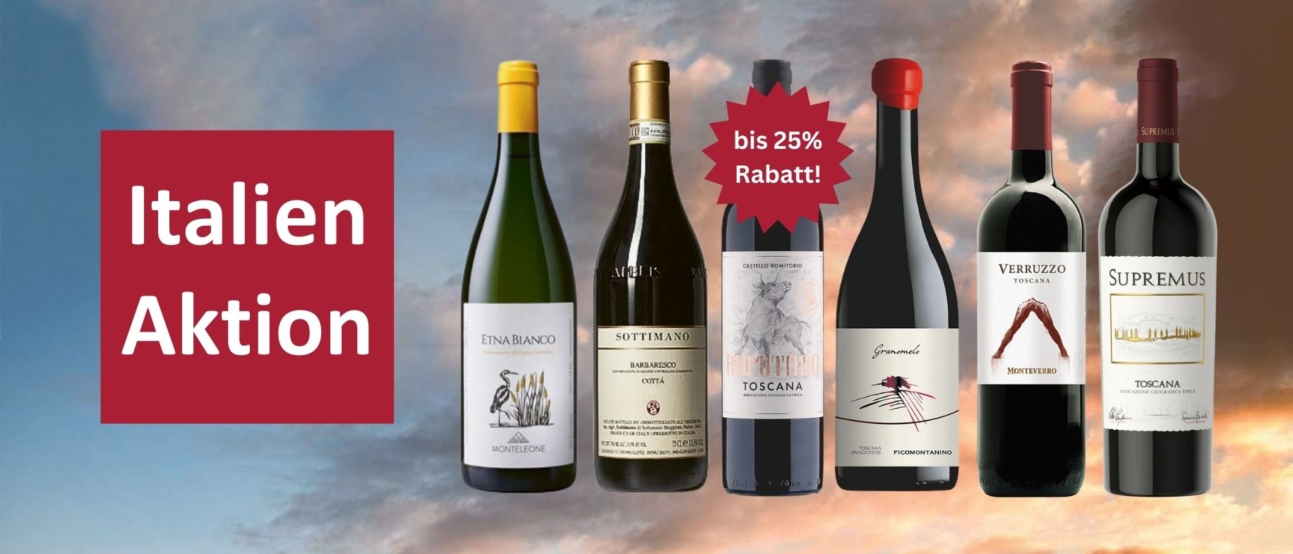 Aktion Italien bis 25 Prozent Rabatt